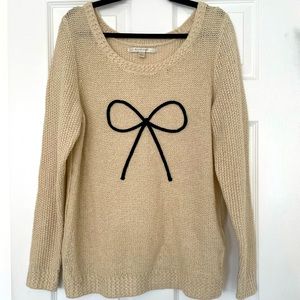 LC by Lauren Conrad bow sweater. Size M